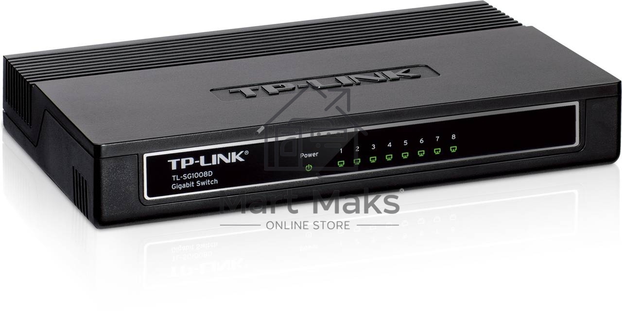 Коммутатор TP-Link SMB TL-SG1008D 8-port Gigabit Switch, plastic case