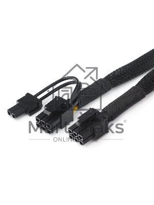 Кабель питания Cablexpert CC-PSU-86 PCI-Express 6-пин на 6+2 пин, 0.8 м