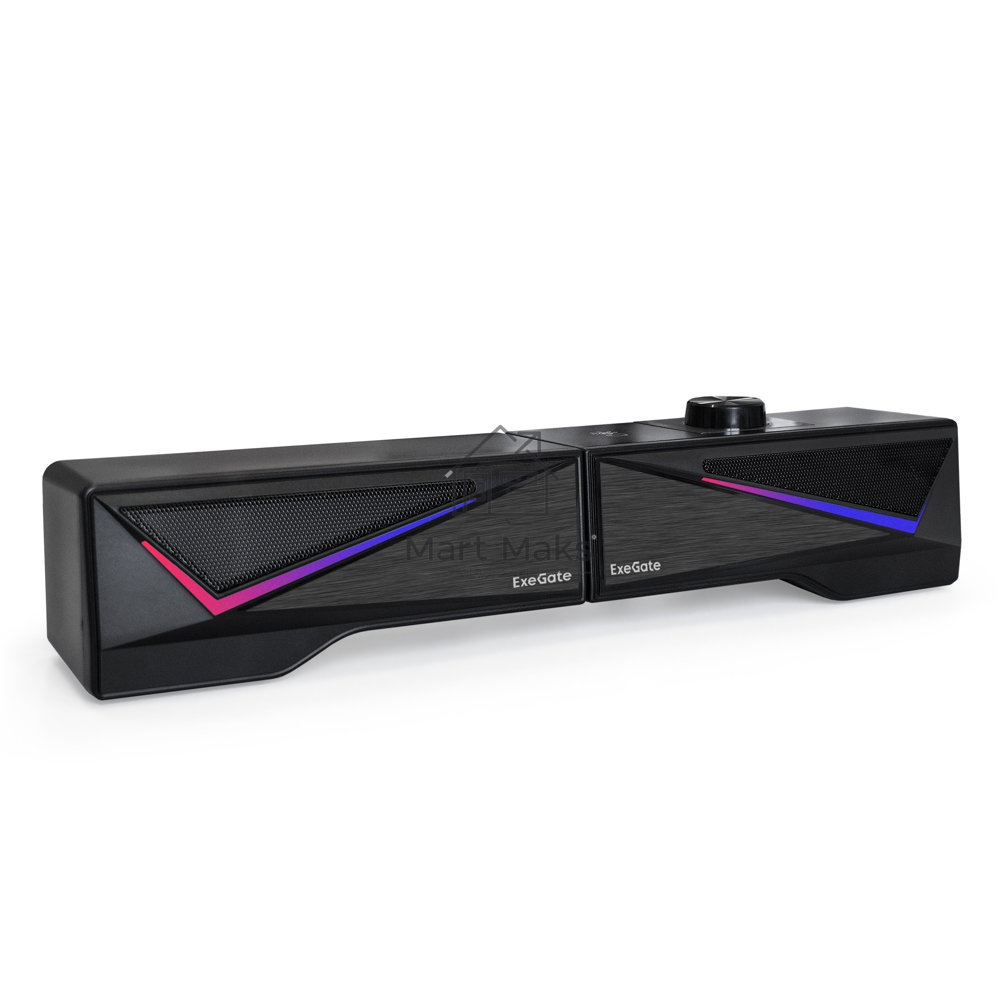 Саундбар-акустическая система 2.0 ExeGate Allegro 170 питание USB, Bluetooth, 2х3Вт (6Вт RMS), 60-20000Гц, черный, RGB подсветка