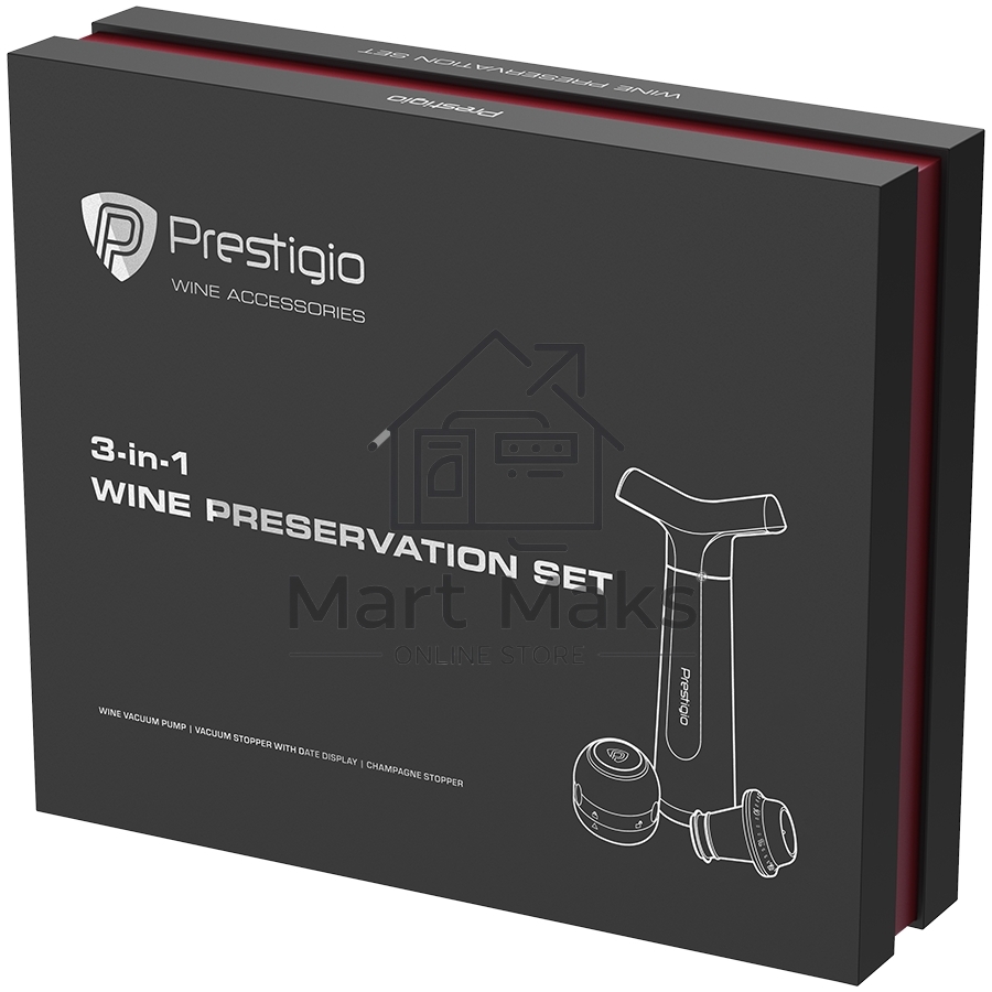 Набор для хранения вина Manual Vacuum Wine Stopper with stoppers and champane stopper
