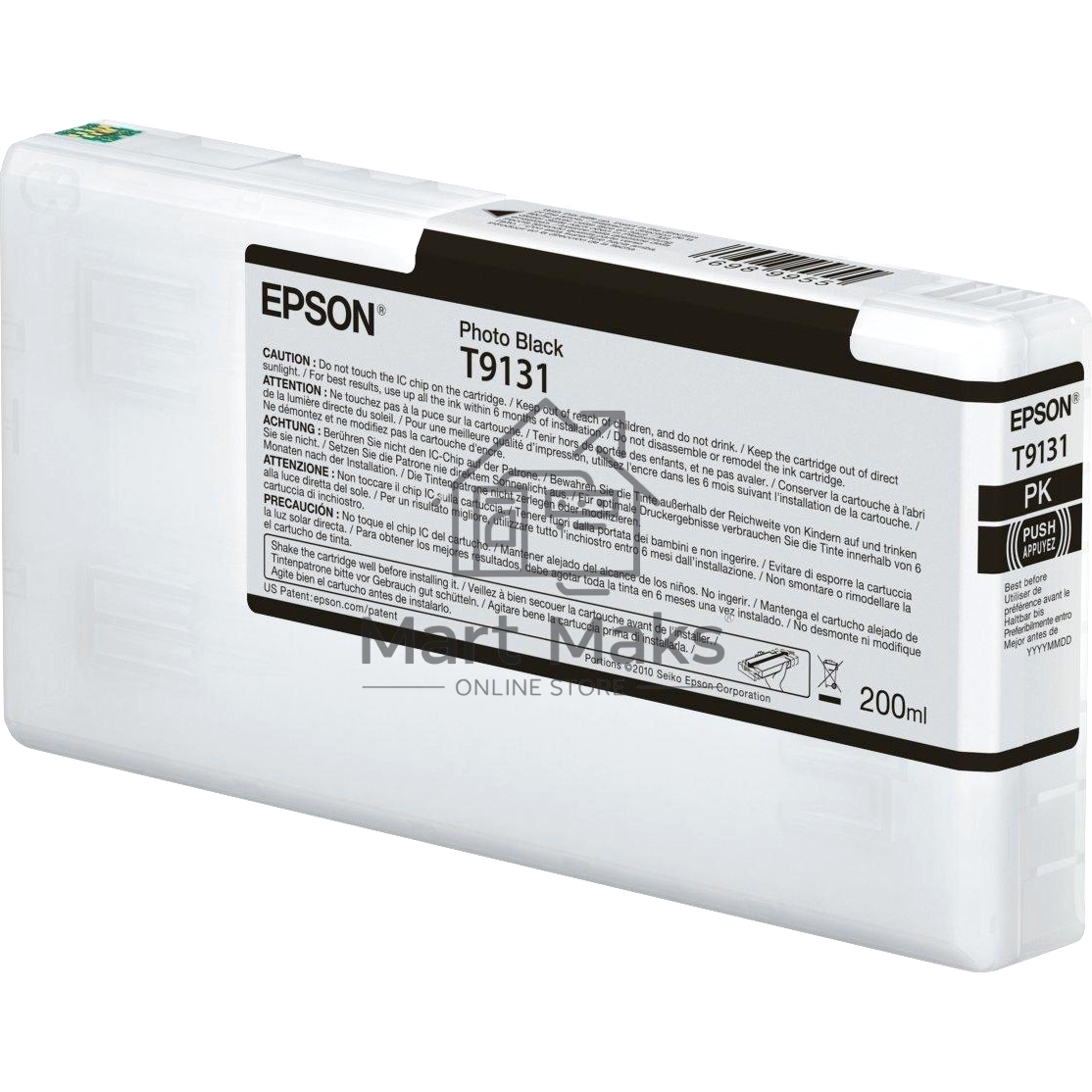 Картридж струйный Epson T9131 (C13T913100) фото черный (200 мл) для SureColor SC-P5000, SC-P5000V