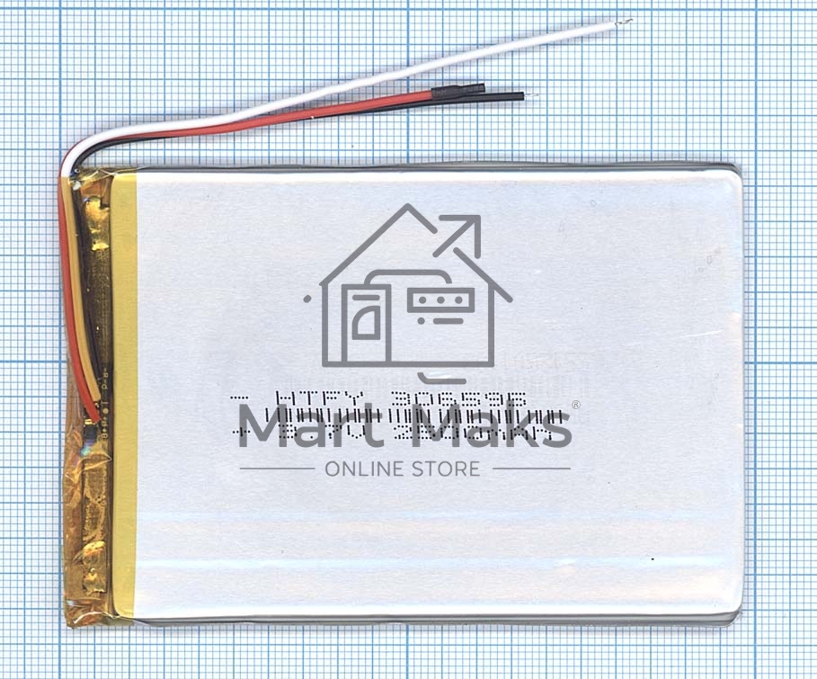 Аккумулятор Li-Pol (батарея) 3*65*95мм 3pin 3.7V/2500mAh