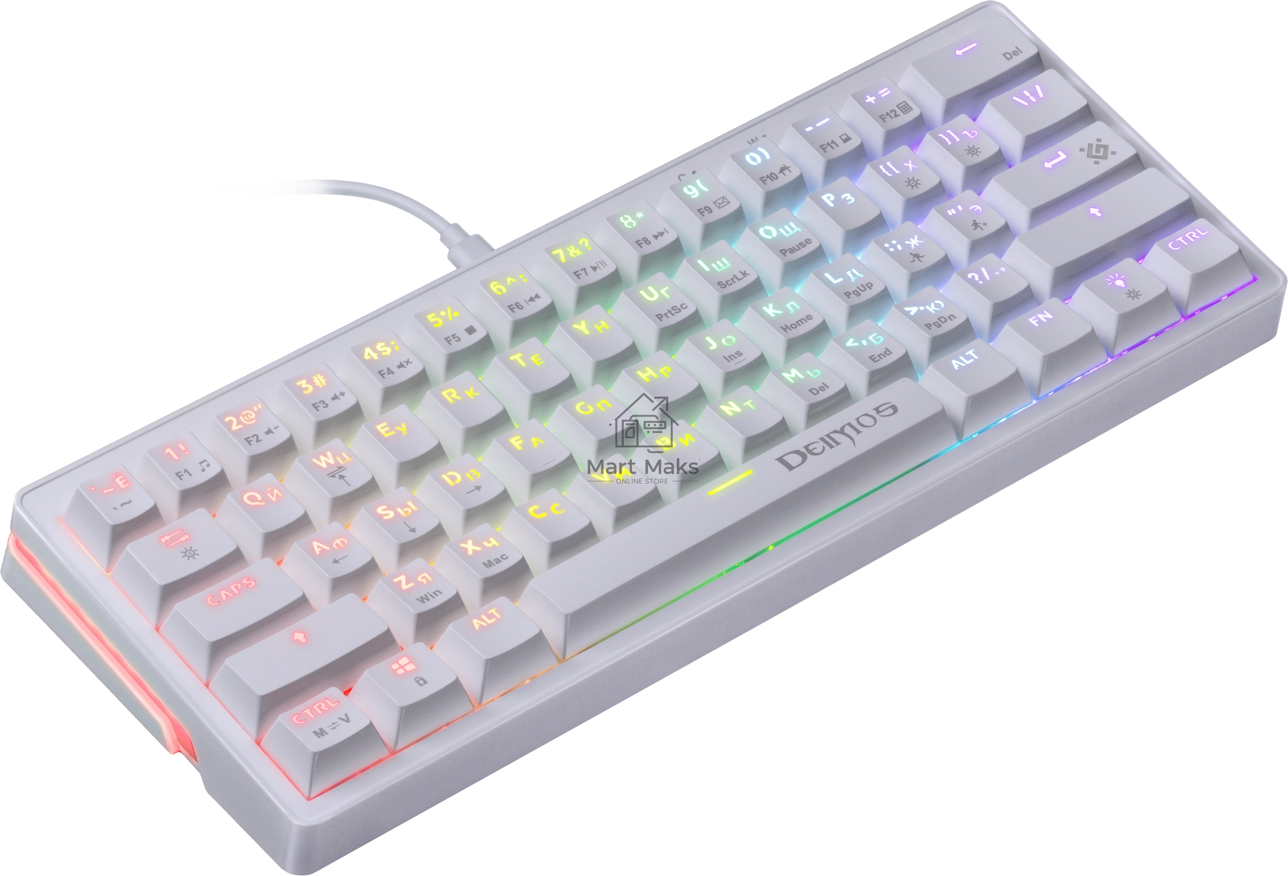 Клавиатура Defender Deimos GK-303 проводная, USB, белый