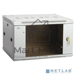 Шкаф монтажный ITK LINEA W (LWR3-18U66-GF) настенный 18U 600x600мм пер.дв.стекл задн.дв.стал.лист 90кг серый 500мм 41кг 200град. IK08 сталь