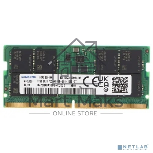Оперативная память Samsung, DDR5, 32GB (1x32GB), 4800MHz, CL40, SO-DIMM