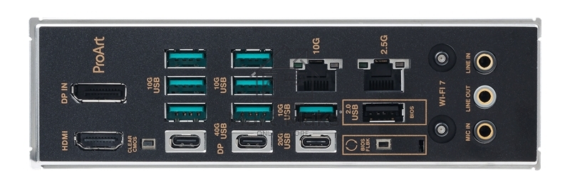 Материнская плата ASUS PROART X870E-CREATOR WIFI, AM5, AMD X870E, 4xDDR5, 4xSATA, 4xM.2, 2xPCIe 5.0 x16, 1xPCIe 4.0 x4, 2xUSB-C 40Gbps, 1xUSB-C 20Gbps, 7xUSB-A 10Gbps, 1xUSB-A 2.0, 1xDP (v1.4), 1xHDMI (v2.1), 1x10Gb LAN, 1x2.5Gb LAN, Wi-Fi 7, Bluetooth 5.