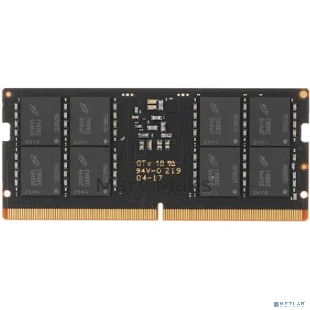 Оперативная память Apacer, DDR5, 32GB (1x32GB), 4800MHz, CL40, SO-DIMM