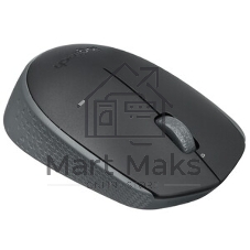 Мышь беспроводная Logitech M170 черный/темно-серый, 1000 dpi, радиоканал, USB, кнопки - 3