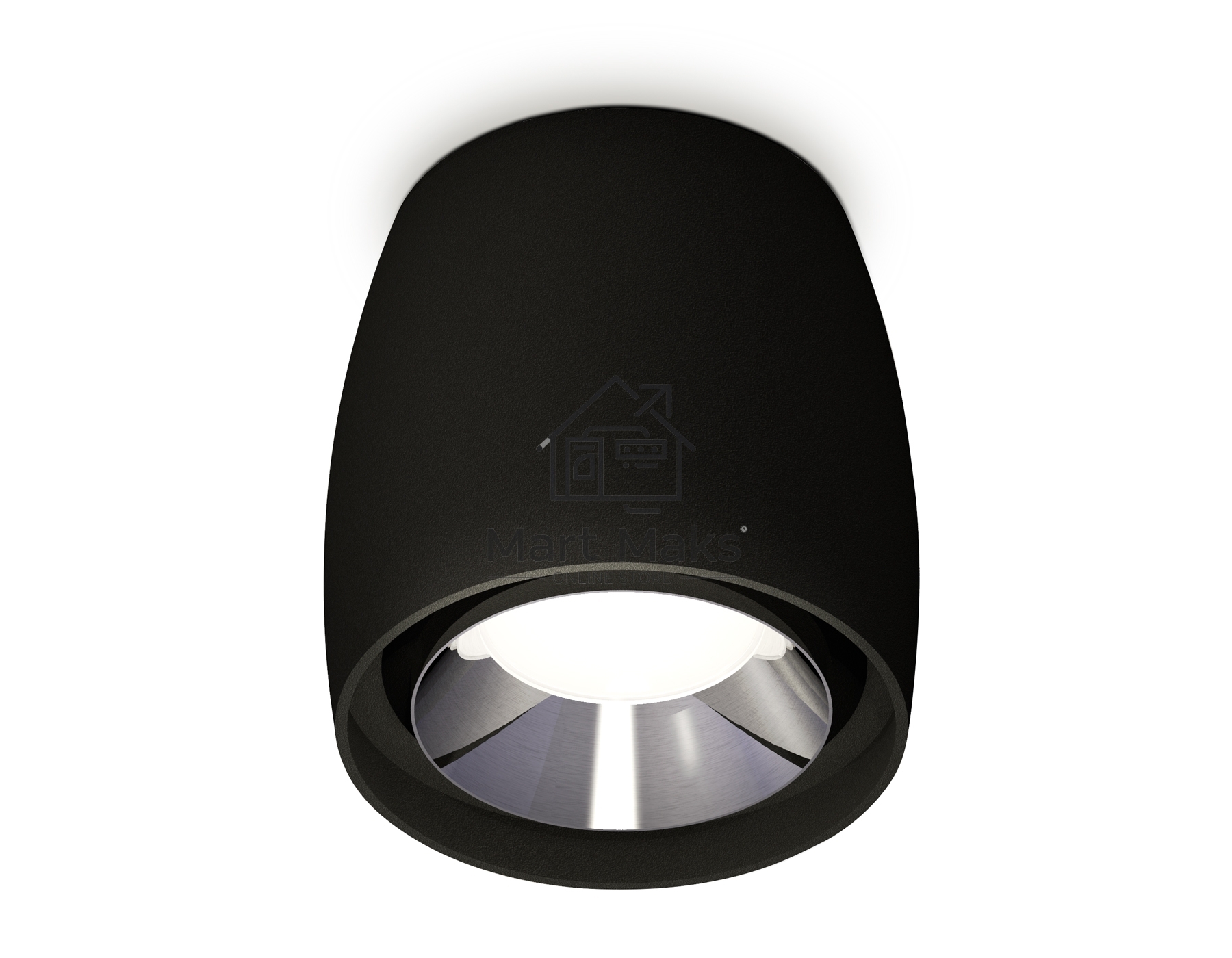 Светильник Ambrella Light XS1142003 SBK/PSL черный песок/серебро полированное MR16 GU5.3 (C1142, N7032)