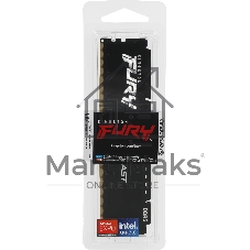 Оперативная память Kingston Fury Beast Black, DDR5, 32GB (1x32GB), 5200 MHz, CL40, с радиатором, черный