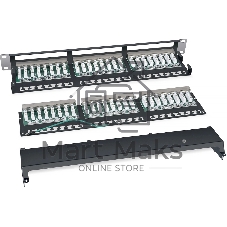 Патч-панель Cabeus PLHD-48-Cat.5e-SH-Dual IDC-1U 19