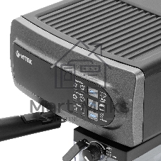 Кофеварка рожковая Vitek VT-1517 SR серый, исп. кофе - молотый, 1.65 л, 1238 Вт, 15 Бар