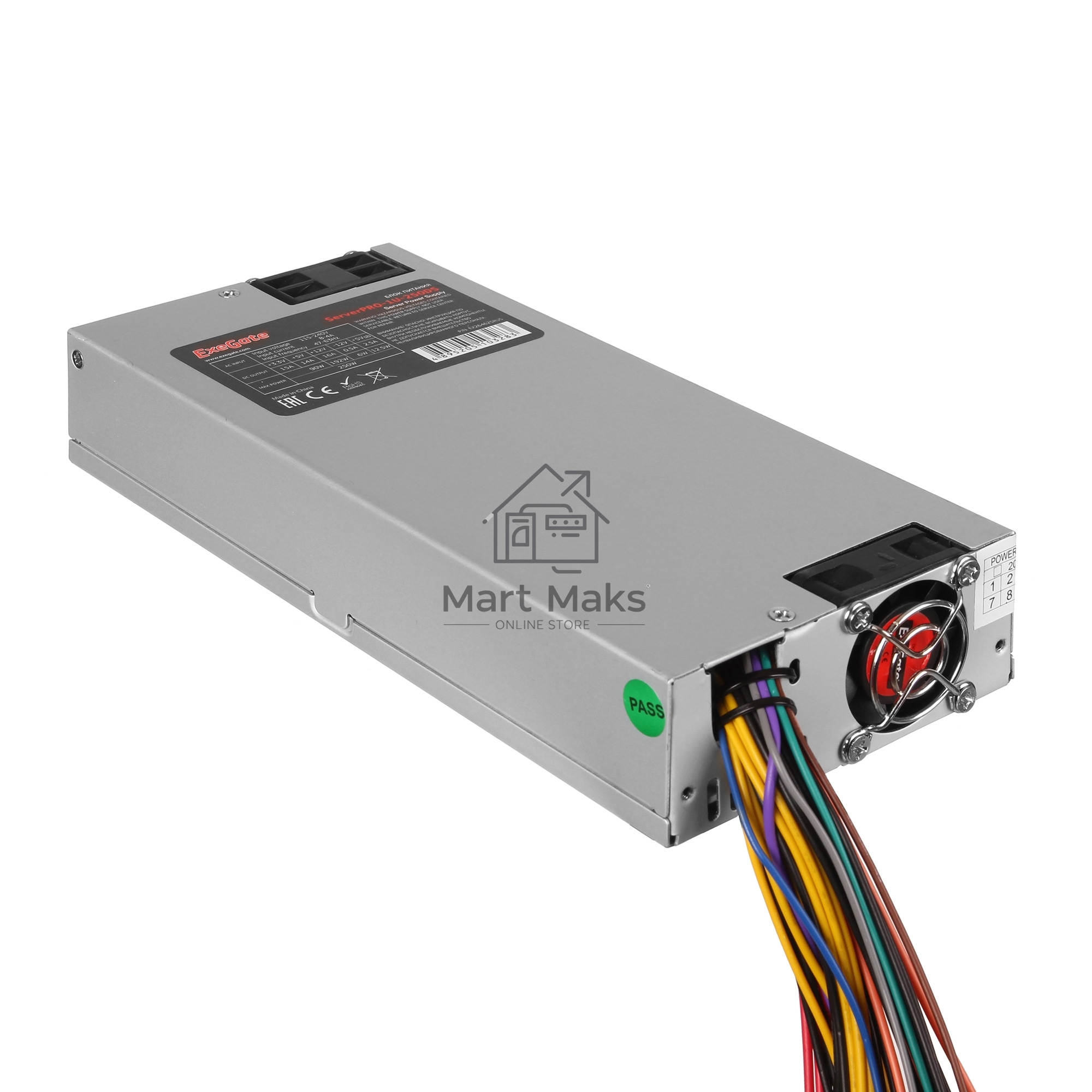 Серверный блок питания Exegate EX264627RUS 350W Exegate <ServerPRO-1U-350DS> унив. для 1U, 24pin, (4+4)pin,4xSATA,2xIDE