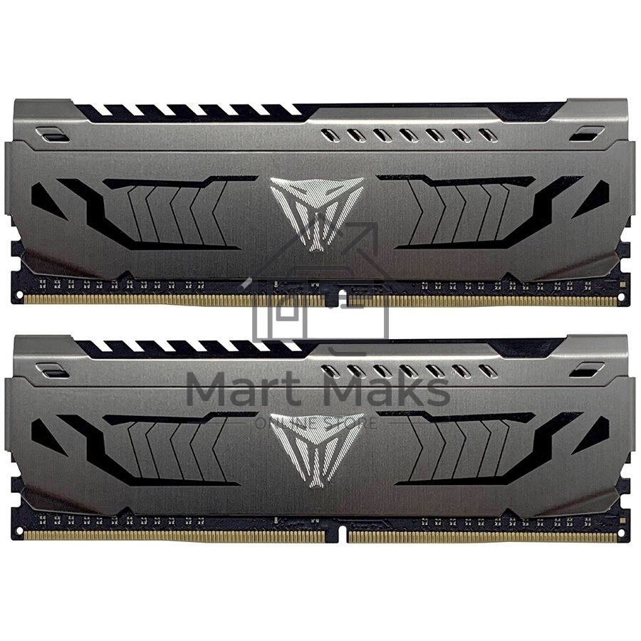 Оперативная память Patriot Viper Steel, DDR4, 16GB (2x8 GB), 3733 MHz, CL17, DIMM, радиатор, черный