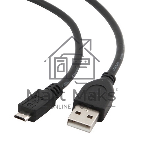 Кабель USB 2.0 Pro Cablexpert CCP-mUSB2-AMBM-1M, AM/microBM 5P, 1м, экран, черный, пакет