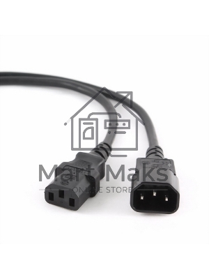 Кабель питания сист.блок-монитор Gembird 3.0м, VDE(0.75мм), черный, с зазем., пакет PC-189-VDE-3M