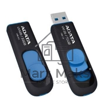 Флешка USB ADATA UV128 (AUV128-128G-RBE), 128Gb, USB 3.0, R/W 100/30, черный/синий