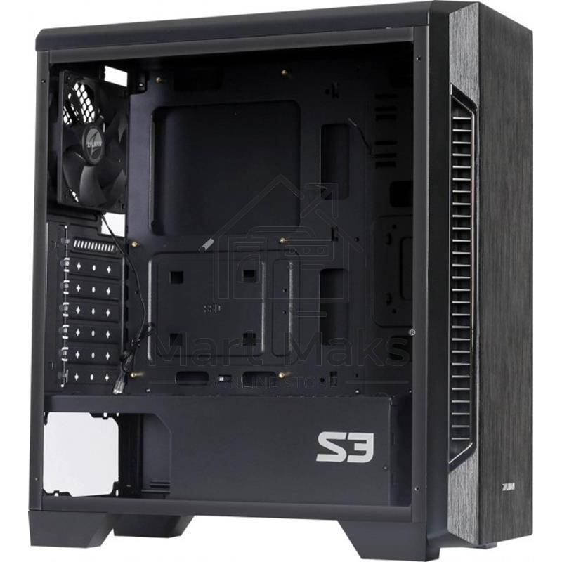 Компьютерный корпус Zalman S3 черный без БП ATX 2x120mm 2xUSB2.0 1xUSB3.0 audio bott PSU