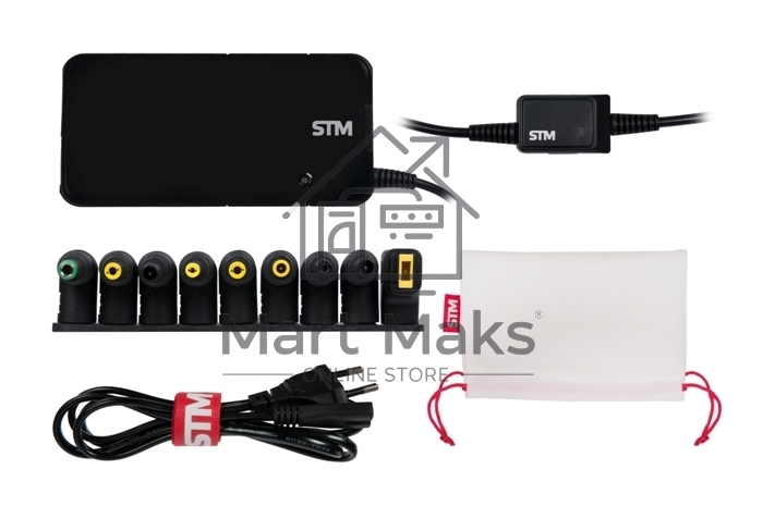 Адаптер для ноутбуков STM Dual DLU90, 90W, EU AC power cord& Car Cigaratte Plug, USB(2.1A)