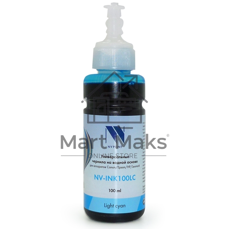 Чернила совместимые NV-INK100U Light Cyan универсальные на водной основе для аппаратов Сanon/Epson/НР/Lexmark (100ml) (Китай)