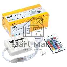 Контроллер с ПДУ IEK LSC1-RGB-500-IR-20-220-B ИК RGB 3 канала 220В 3А 500Вт