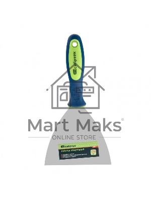 Шпательная лопатка из нержавеющей стали Сибртех 120 мм, двухкомпонентная рукоятка