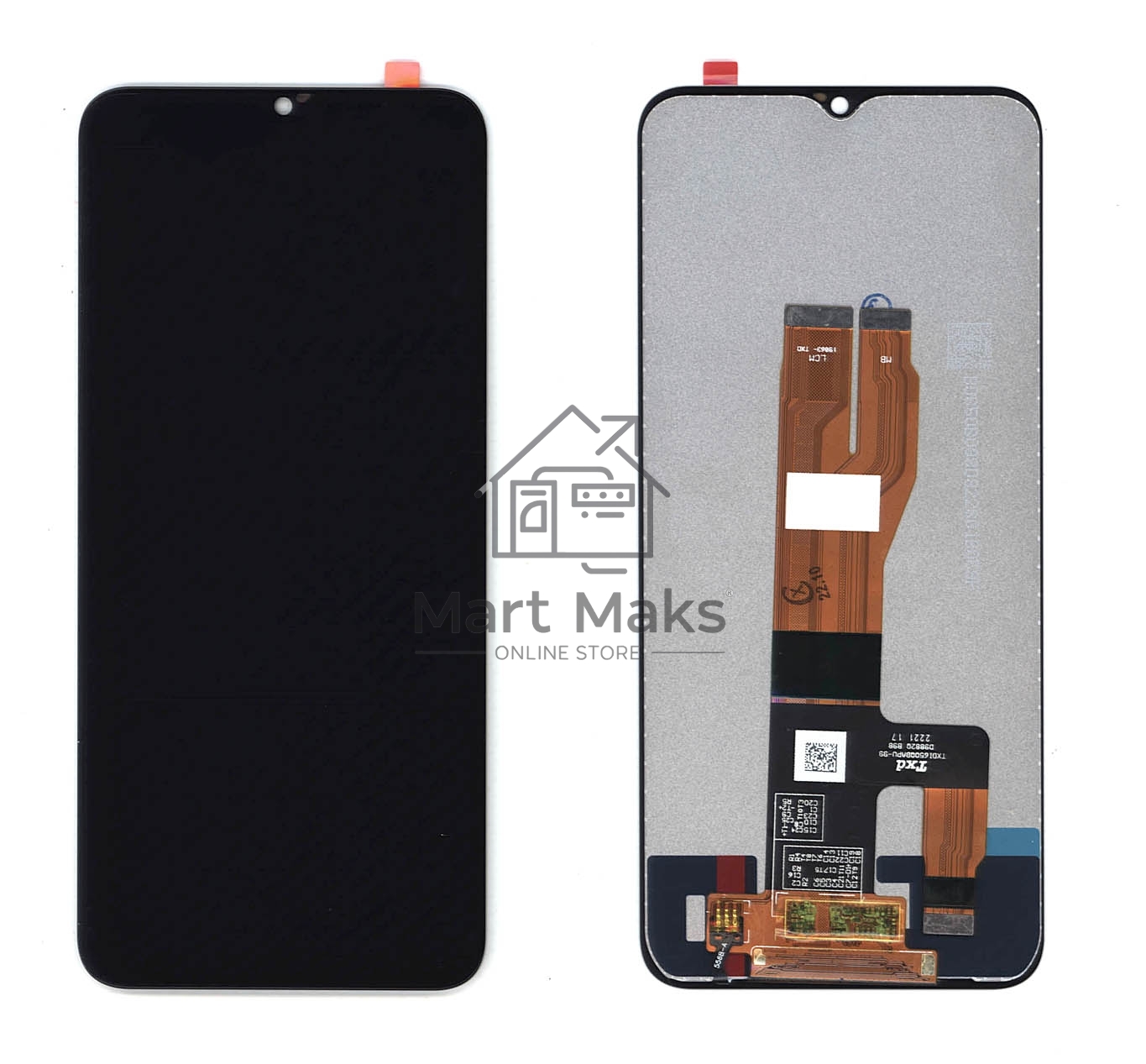 Дисплей для Realme C30 черный