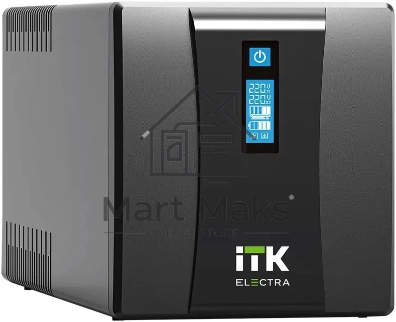 Источник бесперебойного питания Line-interactive 1,2кВА/720Вт, фаза 1/1, LCD дисплей, с АКБ 2х7AH, USB