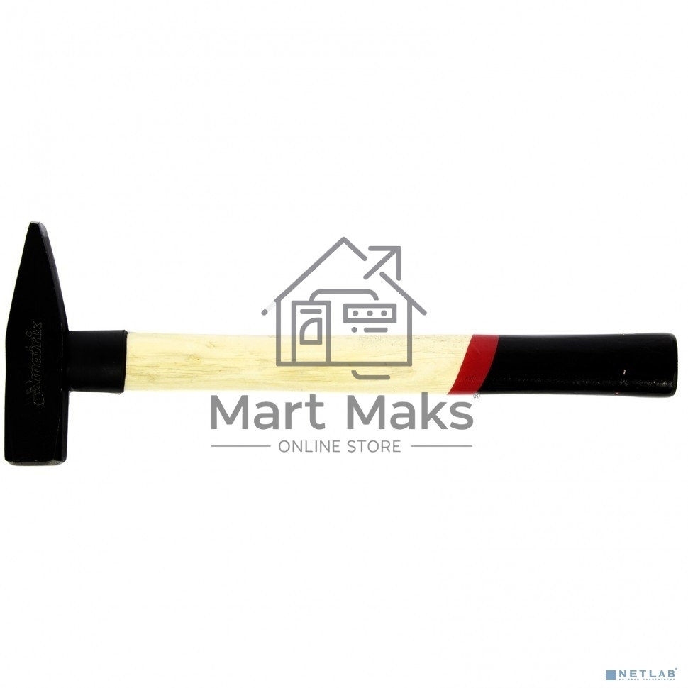 Молоток MATRIX 10232слесарный 500г квадратный боек деревянная рукоятка