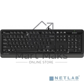 Клавиатура + мышь A4 Fstyler F1010 клав:черный/серый мышь:черный/серый USB Multimedia