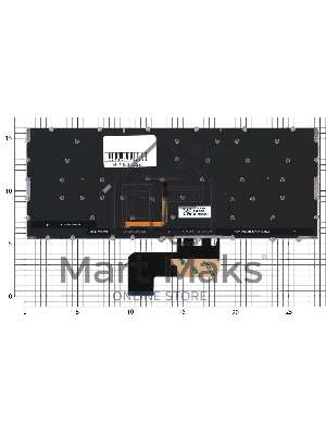 Клавиатура для ноутбука Asus Chromebook C433T серебристая с подсветкой