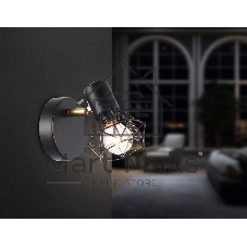 Светильник Ambrella light TR8655 BK/GD черный/золото E14 max 60W 170*100*140