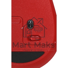 Мышь беспроводная Logitech M280 красный, 1000 dpi, радиоканал, USB, кнопки - 3
