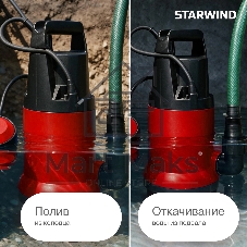 Насос Starwind WPS650-8.6 650Вт 12000л/час центробежный