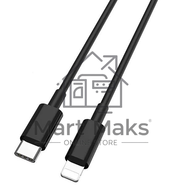 Кабель Buro PD18W USB Type-C (m)-Lightning (m) 1м черный