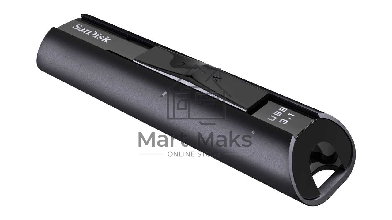 Флешка USB R/W R/W 256GB SanDisk CZ880 Cruzer Extreme Pro, USB 3.1, Металлич., черный