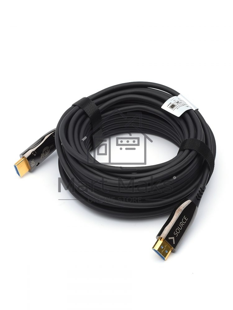Кабель HDMI 30 м (HIGH speed, Metal gold, Optical) 8K VER 2.1 Кабель HDMI 30 м (HIGH speed, Metal gold, Optical) 8K VER 2.1