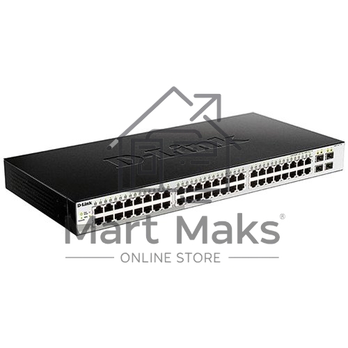 Коммутатор D-Link Managed Gigabit Switch with 48 10/100/1000Base-T + 4 SFP Ports DGS-1210-52/ME/B1A