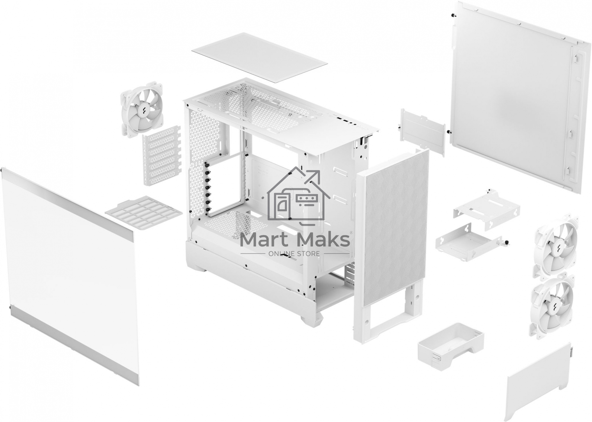 Корпус Fractal Design Pop Air RGB White TG Clear Tint FD-C-POR1A-01