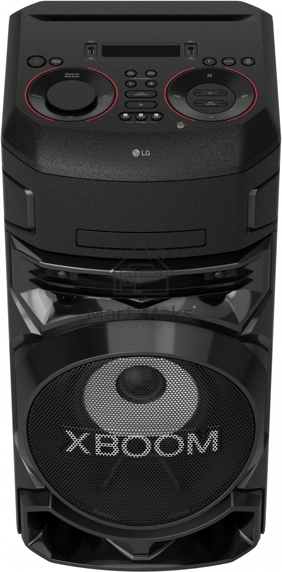 Микросистема LG ON77DK черный/CD/CDRW/DVD/DVDRW/FM/USB/BT