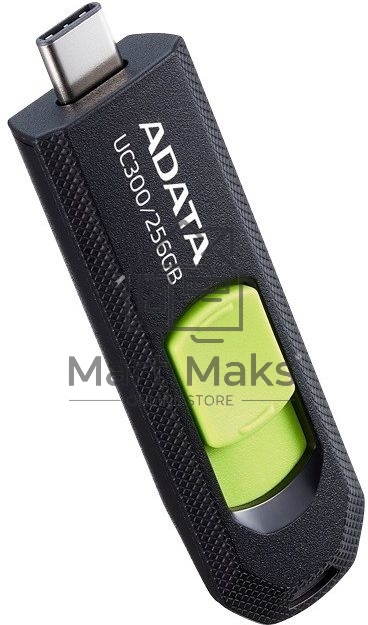 Флешка USB ADATA R/W 256Gb UC300 ACHO-UC300-256G-RBK/GN USB3.2 зеленый