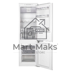 Встраиваемый холодильник Hansa BK318.3FVC / 178x54x54, 190/56 л, нижняя морозильная камера, белый