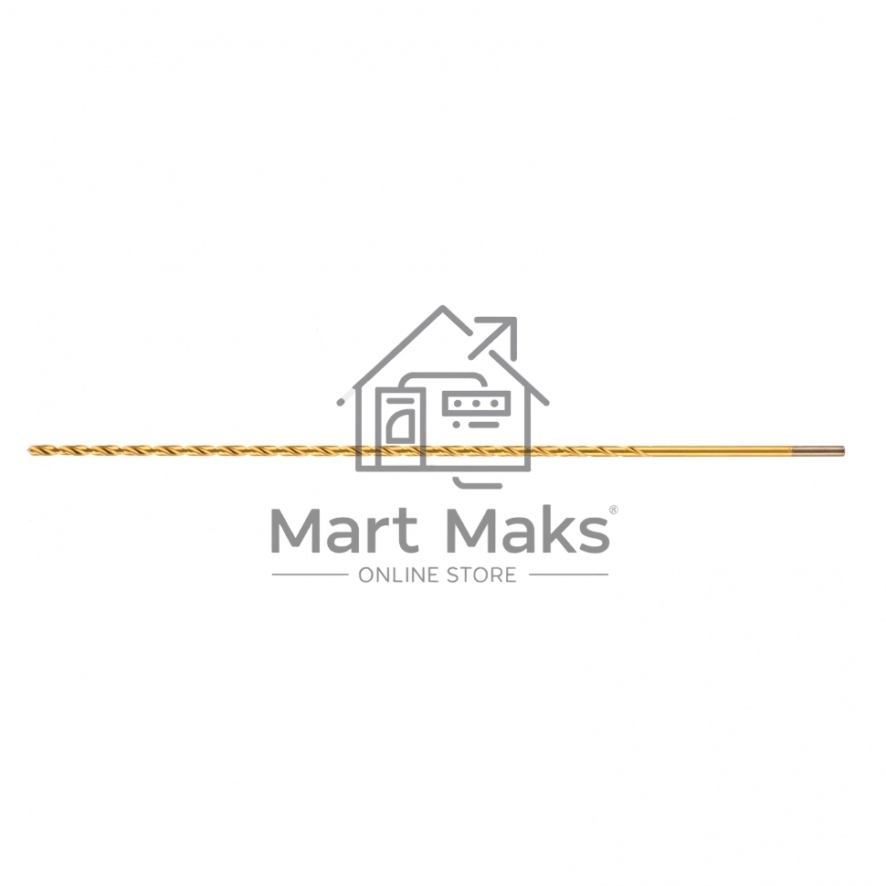 Сверло спиральное по металлу 4 x 300мм, HSS, нитридтитановое покрытие Matrix