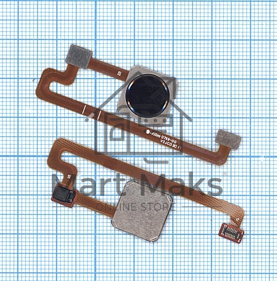 Шлейф со сканером отпечатка пальца для Xiaomi Mi Mix 2 черный