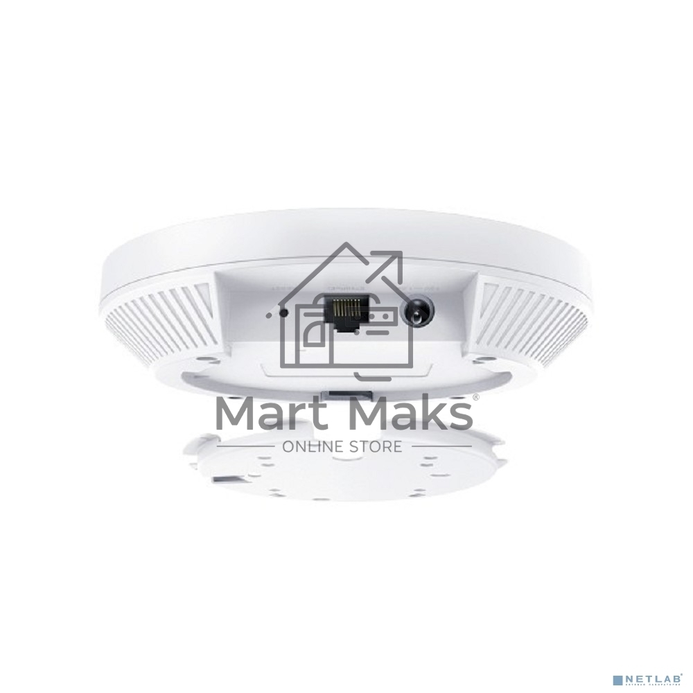Потолочная точка доступа TP-Link EAP653 AX3000 Ceiling Mount Dual-Band Wi-Fi 6 Access Point, 1?1Gbps RJ45 Port, 574Mbps at2.4 GHz + 2402 Mbps at 5 GHz, 802.3at POE, 2?Internal Antennas