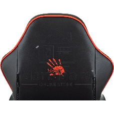 Кресло игровое A4Tech Bloody GC-780 черный, сиденье черный кожзам с подголов. крестов. металл черный, пластик черный