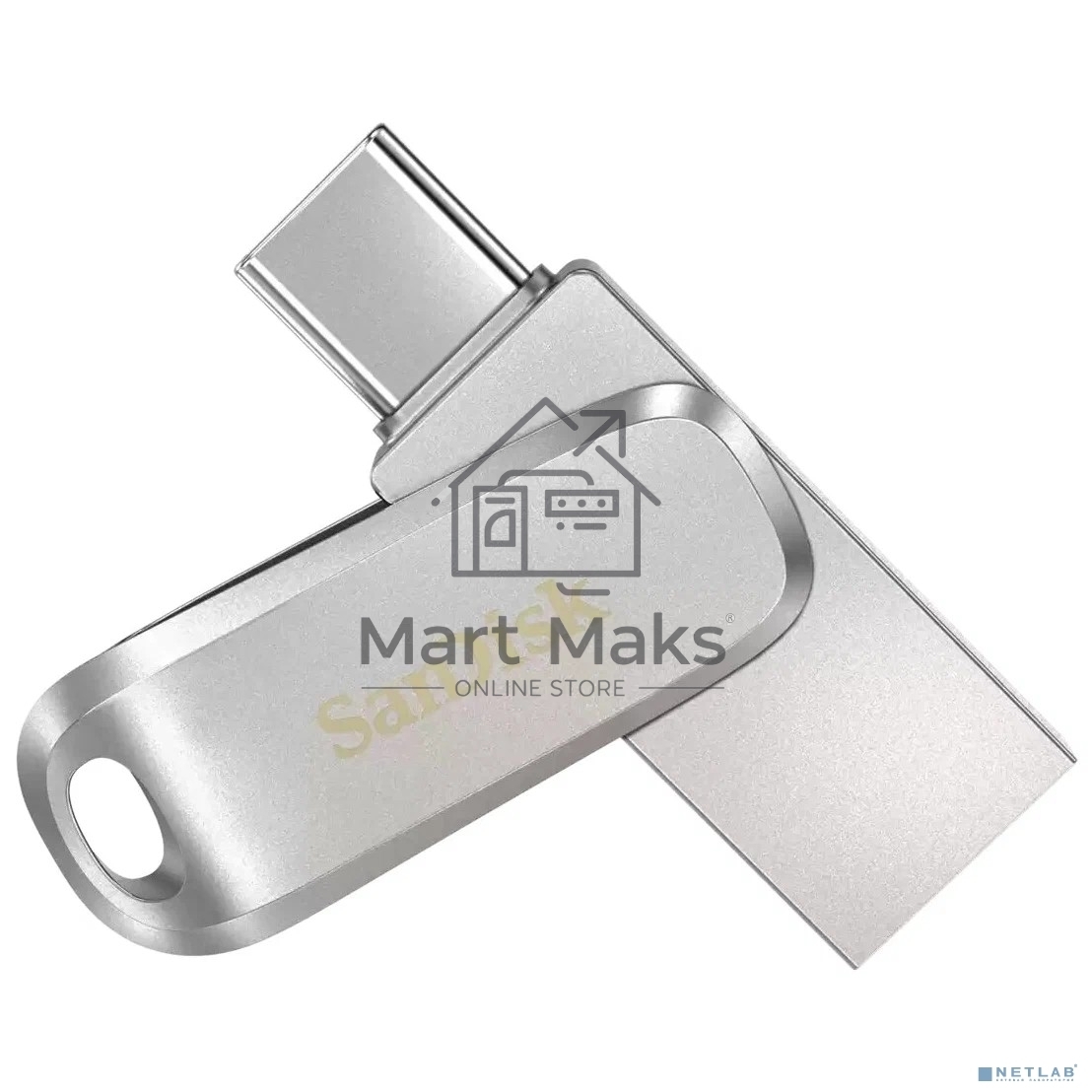 Флешка USB R/W R/W 128GB SanDisk Ultra Dual Drive Luxe, USB 3.1 - USB Type-C