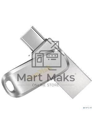 Флешка USB SanDisk Ultra Dual Luxe (SDDDC4-128G-G46), 128Gb, USB 3.1/USB Type-C, R/W 150/40, серебристый