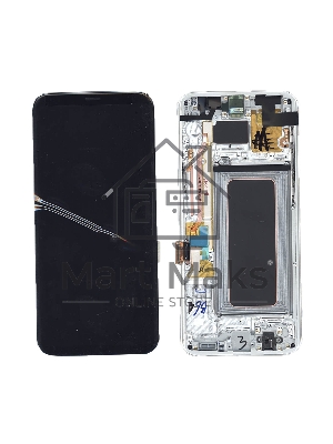 Дисплей для Samsung Galaxy S8 Plus SM-G955F черный c серебристой рамкой