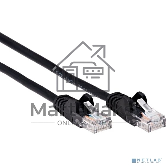 Патч-корд литой AOpen ANP511_3M_BK UTP кат.5е 3м черный